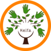 The Helfa logo society - orange circle - PNG 