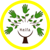Das Helfa-Logo Gesundheit - gelber Kreis - PNG