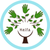 Das Helfa-Logo Medien - hellblauer Kreis - PNG
