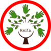 The Helfa logo organization - red circle - PNG 